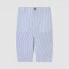 博百利/Burberry 条纹棉质泡泡纱量裁长裤 (矢车菊蓝) - 儿童  80253411