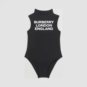 博百利/Burberry 徽标印花连体泳衣  P80262781