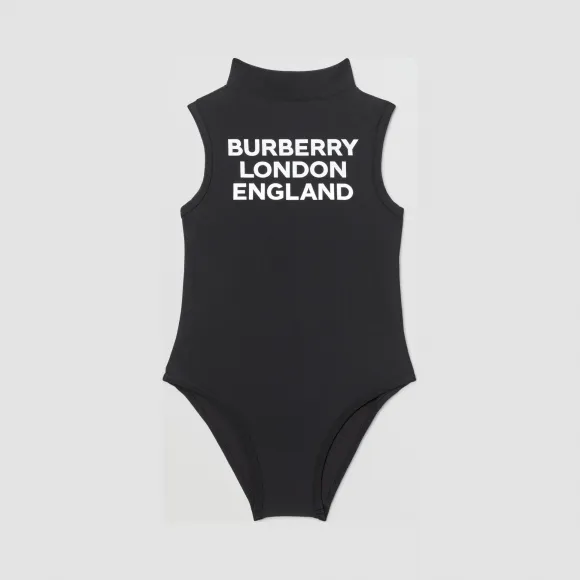 博百利/Burberry 徽标印花连体泳衣  P80262781