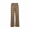 博百利/Burberry Vintage 格纹弹力棉质长裤 (典藏米色) - 女士  80264081