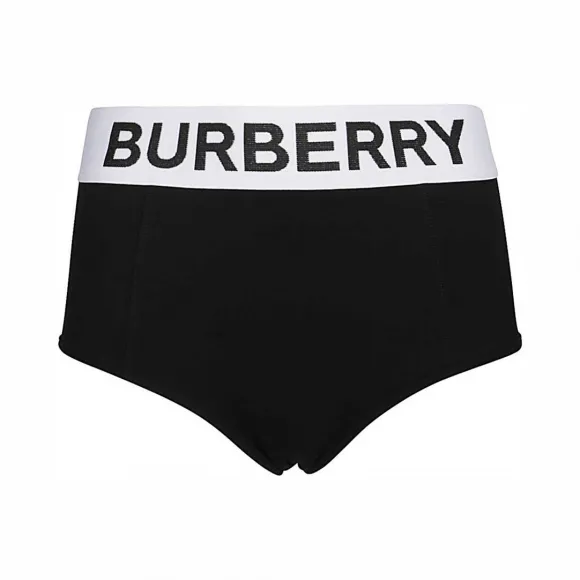 博百利/Burberry 女士 LOGO TAPE泳衣黑色 80277311