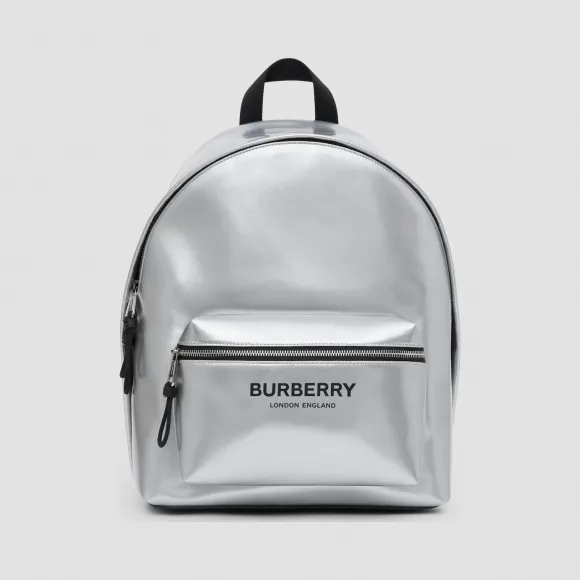 博百利/Burberry 男士 金属感涂层帆布双肩包  80289381