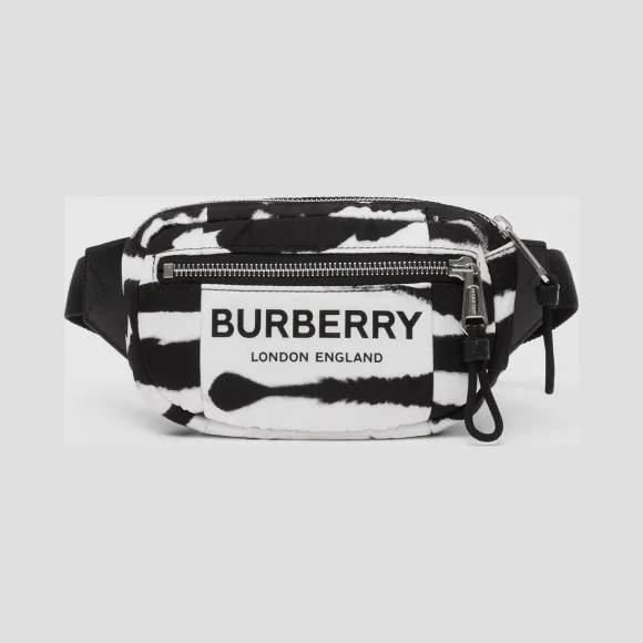 博百利/Burberry 男士 小号水彩印花 ECONYL® Cannon 腰包  80289561