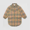 博百利/Burberry Vintage 格纹棉质衬衫式连衣裙 (典藏米色)  80297741