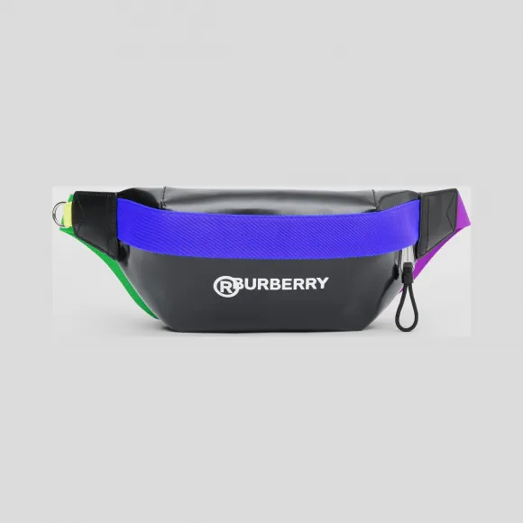 博百利/Burberry 男士 Sonny – 徽标印花涂层帆布苏尼腰包  80299971
