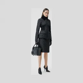 博百利/Burberry 女士 菱形绗缝 A 字半身裙  80311011