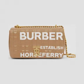 博百利/Burberry 女士 Lola – 小号 Horseferry 印花绗缝萝纳包  80316171