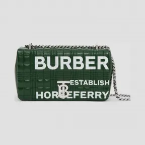 博百利/Burberry 女士 Lola – 小号 Horseferry 印花绗缝萝纳包  80316201