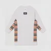 博百利/Burberry 儿童 标志性条纹裁片棉质连衣裙  80316231