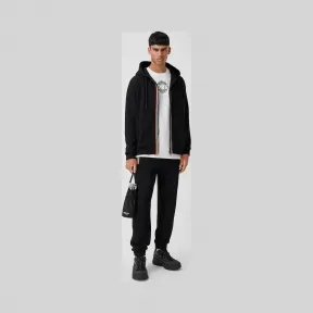 博百利/Burberry 男士 标志性条纹装饰有机棉慢跑裤  80333951