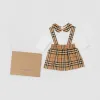 博百利/Burberry 儿童 Vintage 格纹有机棉两件套婴儿礼品套装  80349151