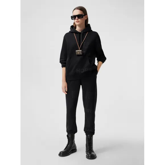 博百利/Burberry 女士 Horseferry 印花棉质慢跑裤  80361021