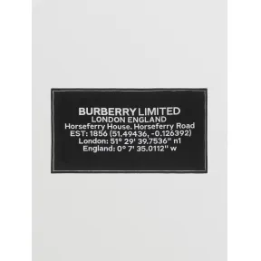 博百利/Burberry 坐标设计棉质提花毛巾 (黑色) 80525501