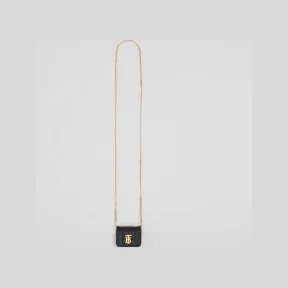 博百利/Burberry Lola – 绗缝皮革萝纳 AirPods Pro 保护套 (黑色) 80558951