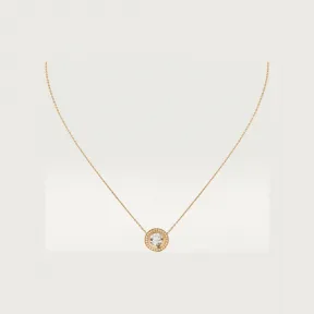 卡地亚/Cartier N7412500 - Cartier d'Amour吊坠项链 镶嵌圆形明亮式切割钻石 铺镶钻石  18K玫瑰金 - 玫瑰金 钻石