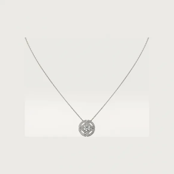 卡地亚/Cartier N7424169 - Galanterie de Cartier吊坠项链 镶嵌圆形明亮式切割钻石 铺镶钻石  18K白金 - 白金 钻石