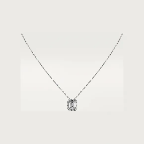 卡地亚/Cartier N7424251 - Cartier Destinée吊坠项链 镶嵌祖母绿型切割钻石 铺镶钻石  铂金 -  铂金 钻石