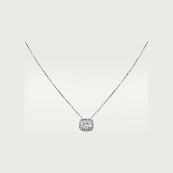 卡地亚/Cartier N7424253 - Cartier Destinée吊坠项链 镶嵌枕形切割钻石 铺镶钻石  铂金 -  铂金 钻石