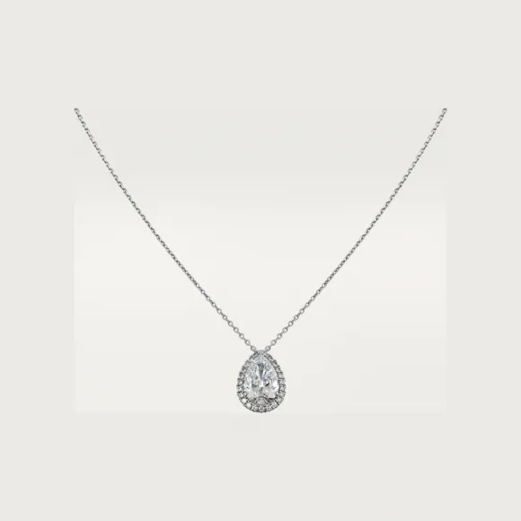 卡地亚/Cartier N7424255 - Cartier Destinée吊坠项链 镶嵌梨形切割钻石 铺镶钻石  铂金 -  铂金 钻石