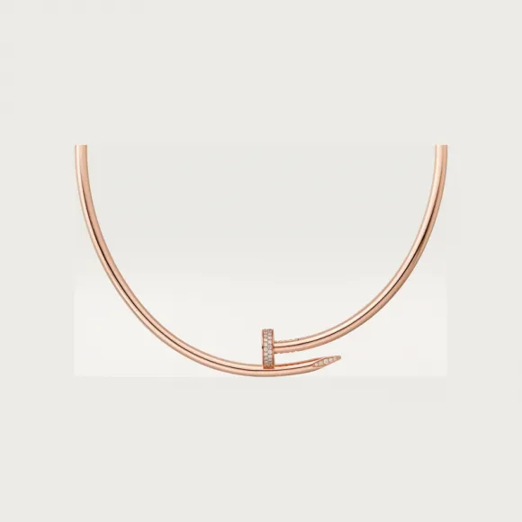 卡地亚/Cartier N7424268 - Juste un Clou颈圈项链 经典款 镶嵌钻石 18K玫瑰金 - 玫瑰金 钻石