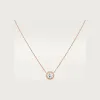 卡地亚/Cartier N7424272 - Cartier Destinée吊坠项链 镶嵌圆形明亮式切割钻石 铺镶钻石  18K玫瑰金 - 玫瑰金 钻石