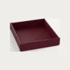 卡地亚/Cartier OG000519 Must de Cartier中号款饰品托盘 酒红色小牛皮 