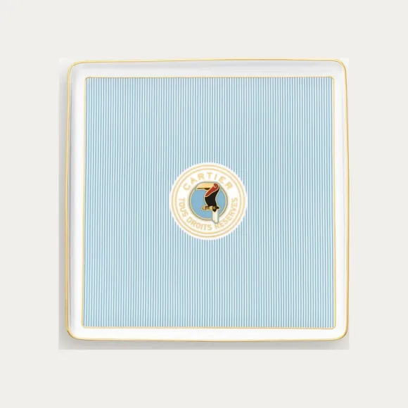 卡地亚/Cartier OG000930 Cartier Characters方形托盘 大号款 陶瓷 