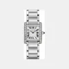 卡地亚/Cartier W4TA0008 Tank Française腕表 小号款 精钢 石英 小号表款 石英机芯 精钢 钻石 