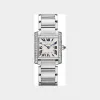 卡地亚/Cartier W4TA0009 Tank Française腕表 中号款 精钢 石英 中号表款 石英机芯 精钢 钻石 