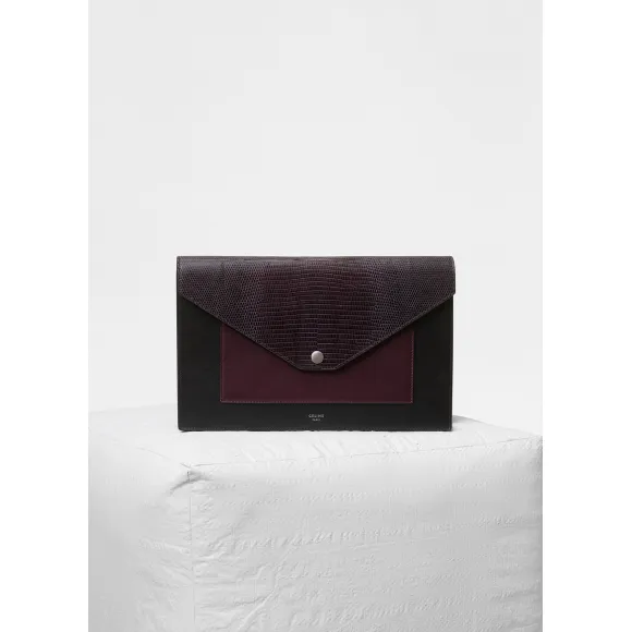 思琳/Celine  Frame蜥蜴皮拼光滑小羊皮链条晚装手包 105204BB2.33VE