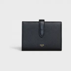 思琳/Celine 女士 中号粒面小牛皮饰带钱包 10B643BFP.10BL