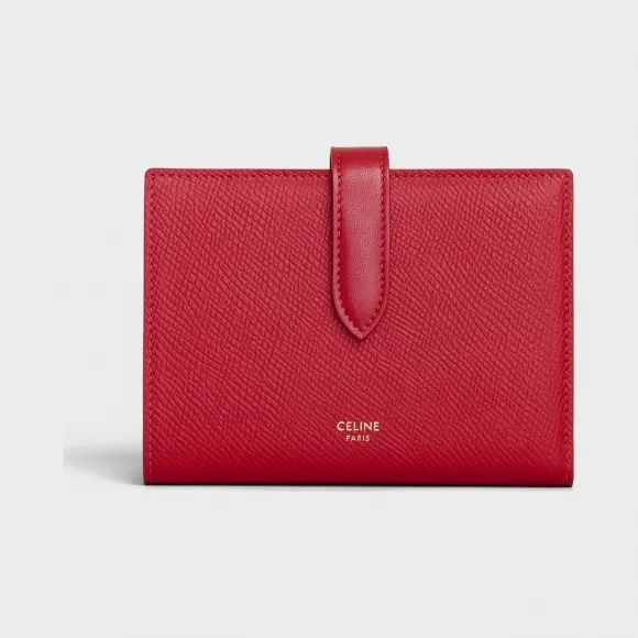 思琳/Celine 女士 Strap中号粒面小牛皮钱包 10B643BFP.27ED