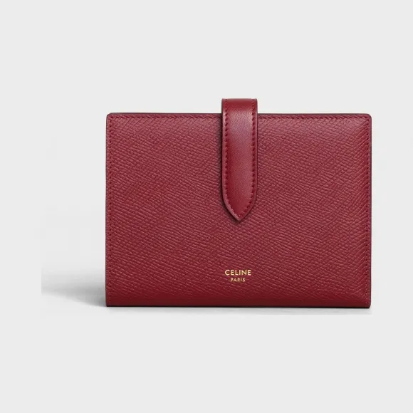 思琳/Celine 女士 Strap中号粒面小牛皮钱包 10B643BFP.28LB