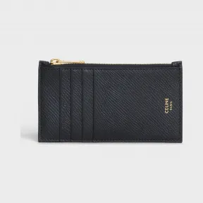 思琳/Celine 女士 短款粒面小牛皮拉链卡包 10B683BEL.38NO