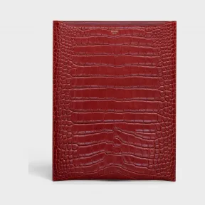 思琳/Celine 女士 鳄鱼皮纹压花小牛皮12.9英寸平板电脑保护套 10B793BFY.28LB