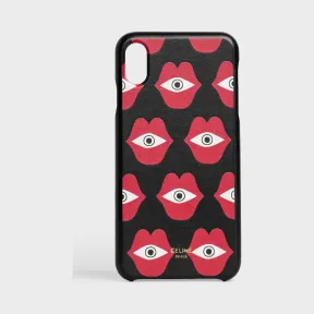 思琳/Celine 女士 iPhone XS MAX Anneli Henriksson“Telepathic Love”印花小羊皮手机保护壳 10B893BSD.38BR