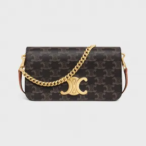 思琳/Celine MULTIPOCHETTE标志印花牛皮革迷你手袋 10L972DQB.04LU