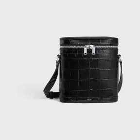 思琳/Celine 男士 鳄鱼纹压印牛皮革竖款邮差包 110533EOX.38SI