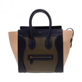 思琳/Celine   深绿色 牛皮 手提包 165213SSB.10AN