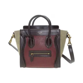 思琳/Celine   深红色 牛皮 手提包 168243TSB.28DR