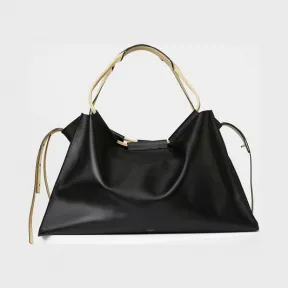 思琳/Celine  SloutchyTote大号黑色亮泽天然小牛皮桶包 180333APU.38NO