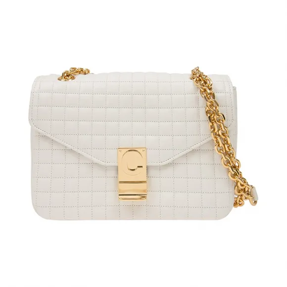 思琳/Celine 女性 C BAG 白色 牛皮 手提包 187253BFC.01BC
