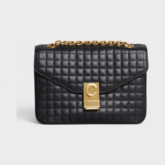 思琳/Celine 女士 C BAG中号绗缝小牛皮肩背包 187253BFC.38NO