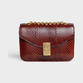 思琳/Celine 女士 C BAG中号水蛇皮肩背包 187254BET.19BR