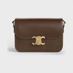 思琳/Celine 女士 Triomphe 中号亮泽小牛皮肩背包 187363BF4.19EC