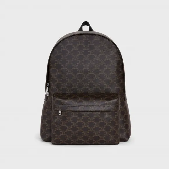 思琳/Celine 中号标志印花牛皮革双肩包 188382BOV.38SI