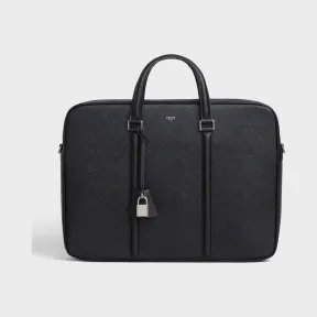 思琳/Celine 男士 中号粒面小牛皮公文包 188903BI2.38SI