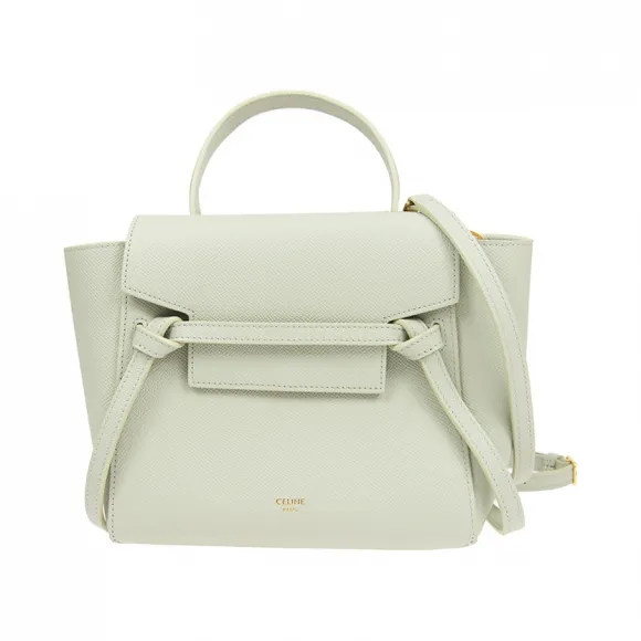 思琳/Celine 女性 袖珍型 BELT 浅绿色 牛皮 手提包 189003ZVA.30VD