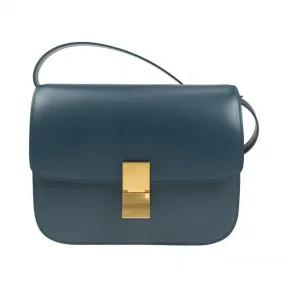 思琳/Celine 女性 中型 CLASSIC 蓝色 牛皮 手提包 189173DLS.07PO