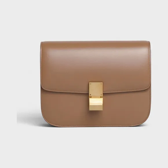 思琳/Celine 女士 Classic中号抛光小牛皮手袋 189173DLS.02BA